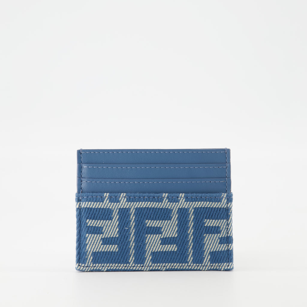 Pequeños artículos de cuero Porte-cartes Baguette Fendi Azul Femme