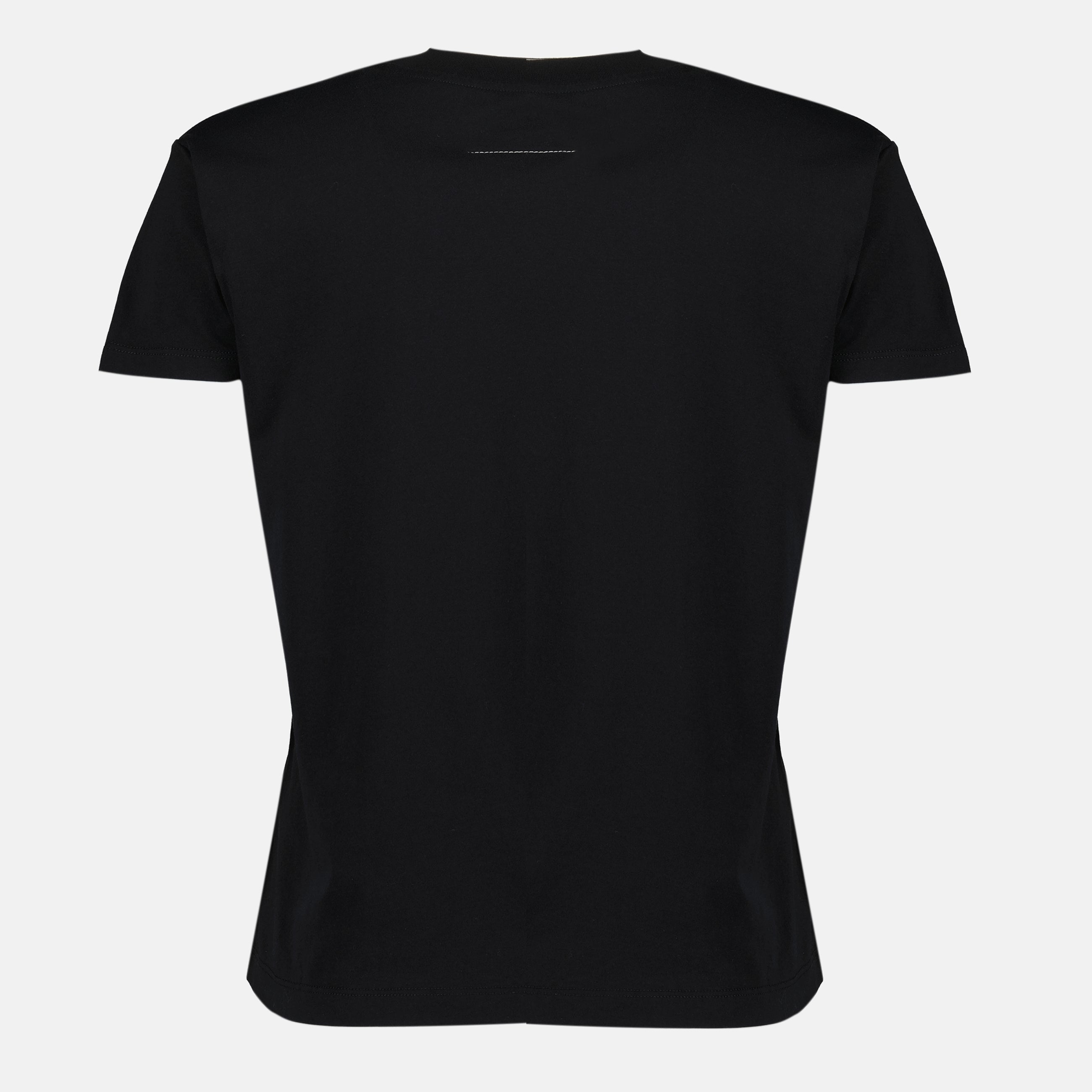 Image de l'article T-shirt Numeric noir de la marque Mm6 pour Femme - Saison Printemps-Été 2026 - Vue de Dos