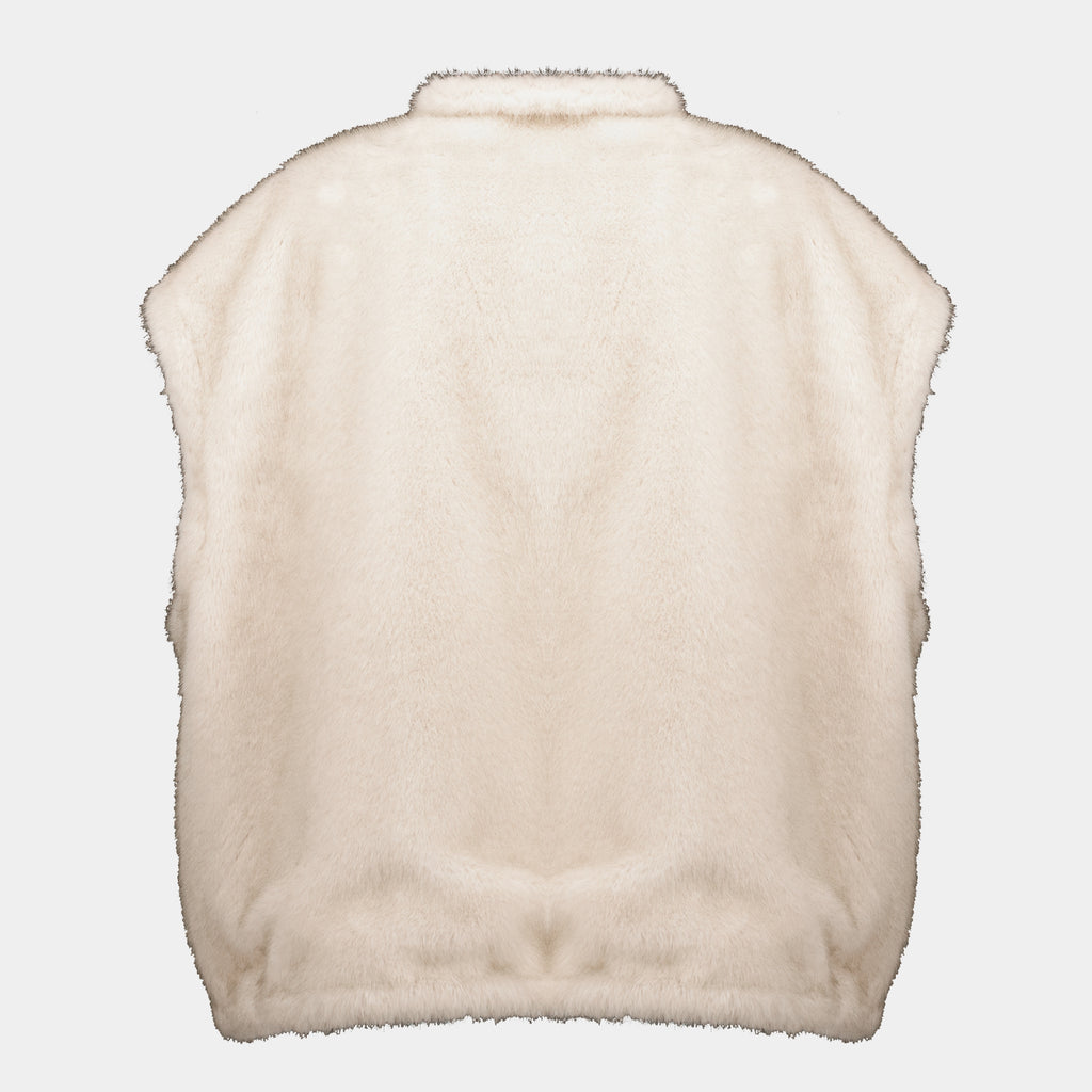 Vestes Giacca Teddy Down Chardonneret Reversibile 2-in-1 Moncler Beige Femme