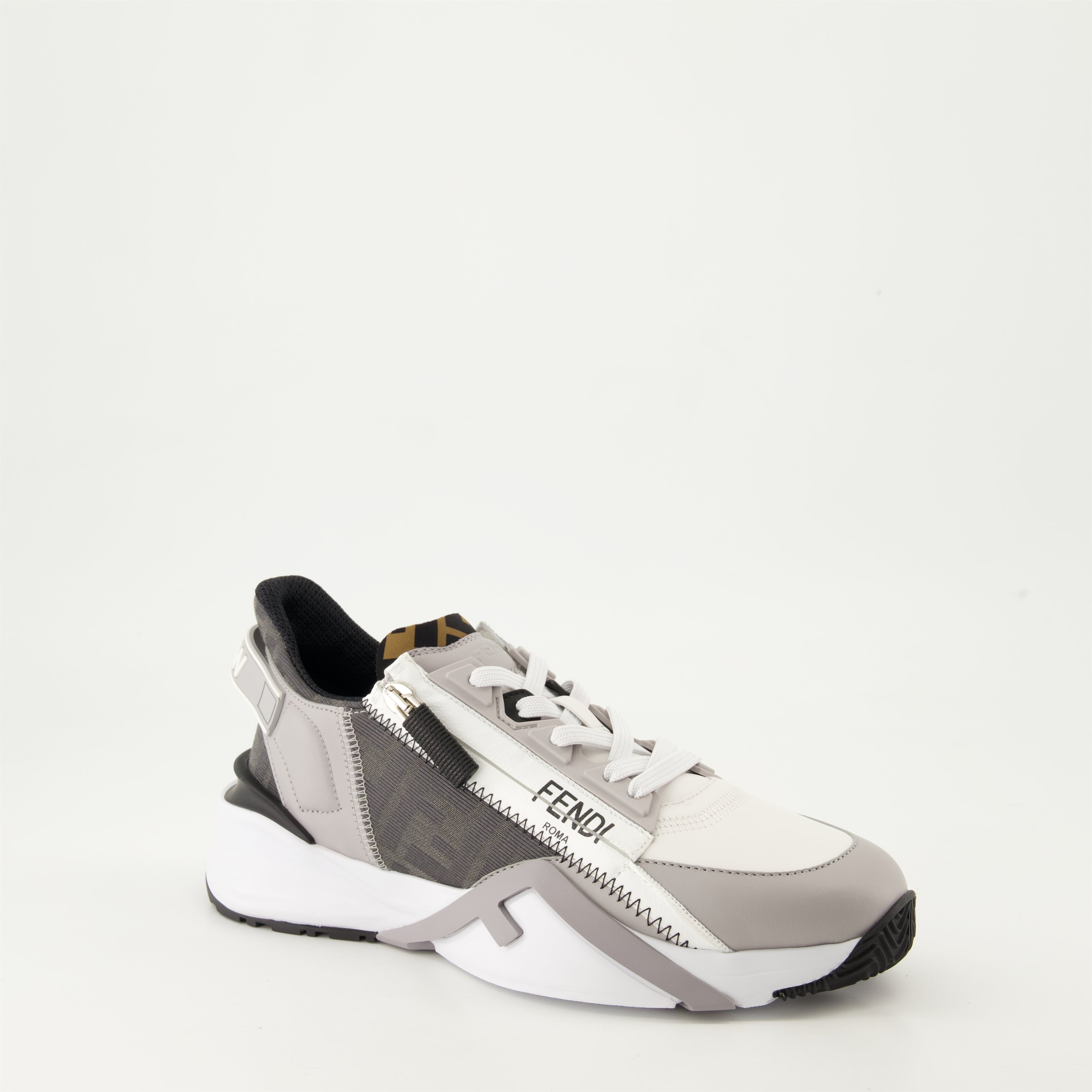 Baskets Baskets Fendi Flow Fendi Gris Femme