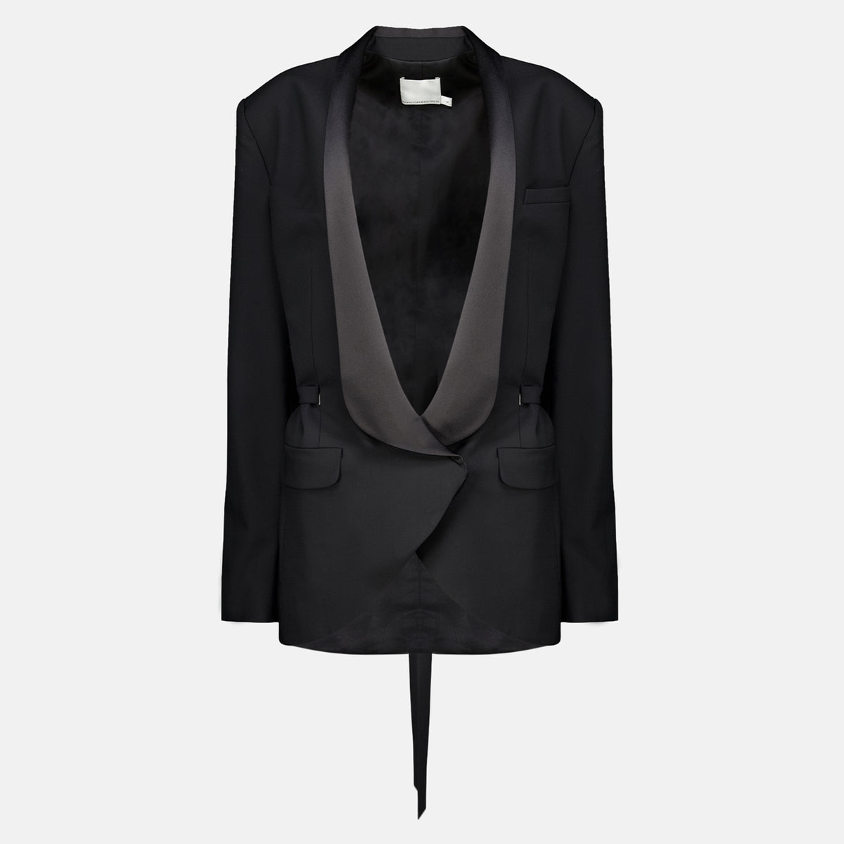 Vestes Blazer en laine contrastée Christopher Esber Noir Femme