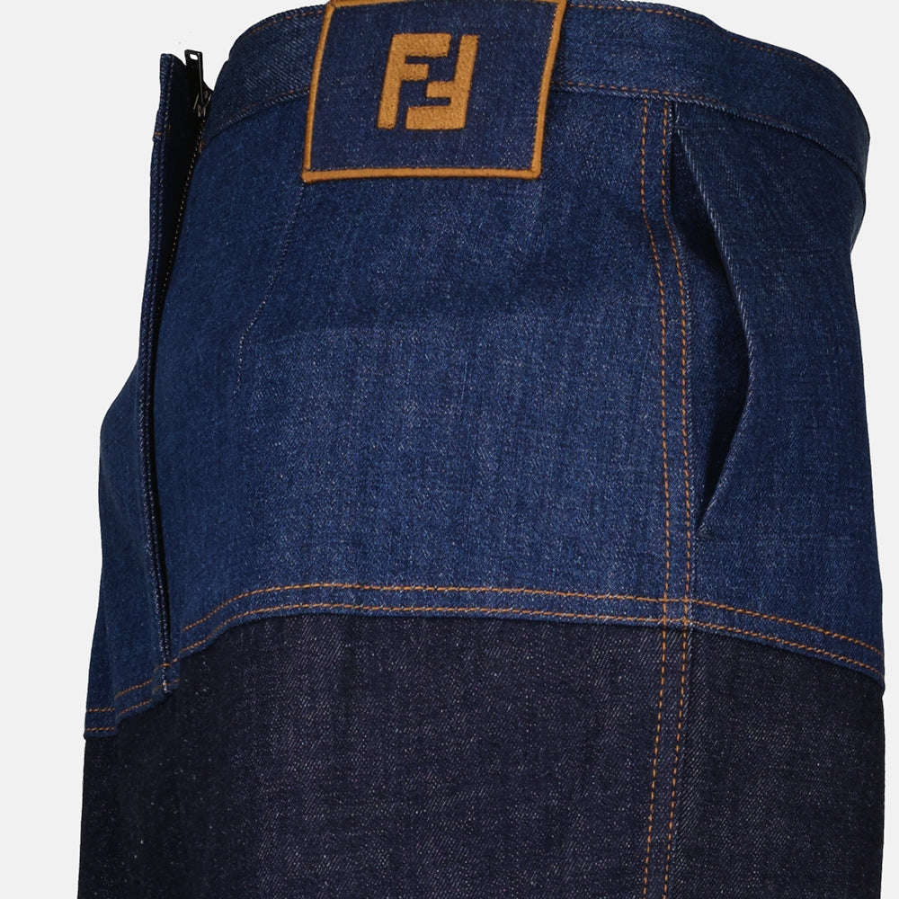 Jupes Jupe en jean Fendi Bleu foncé Femme
