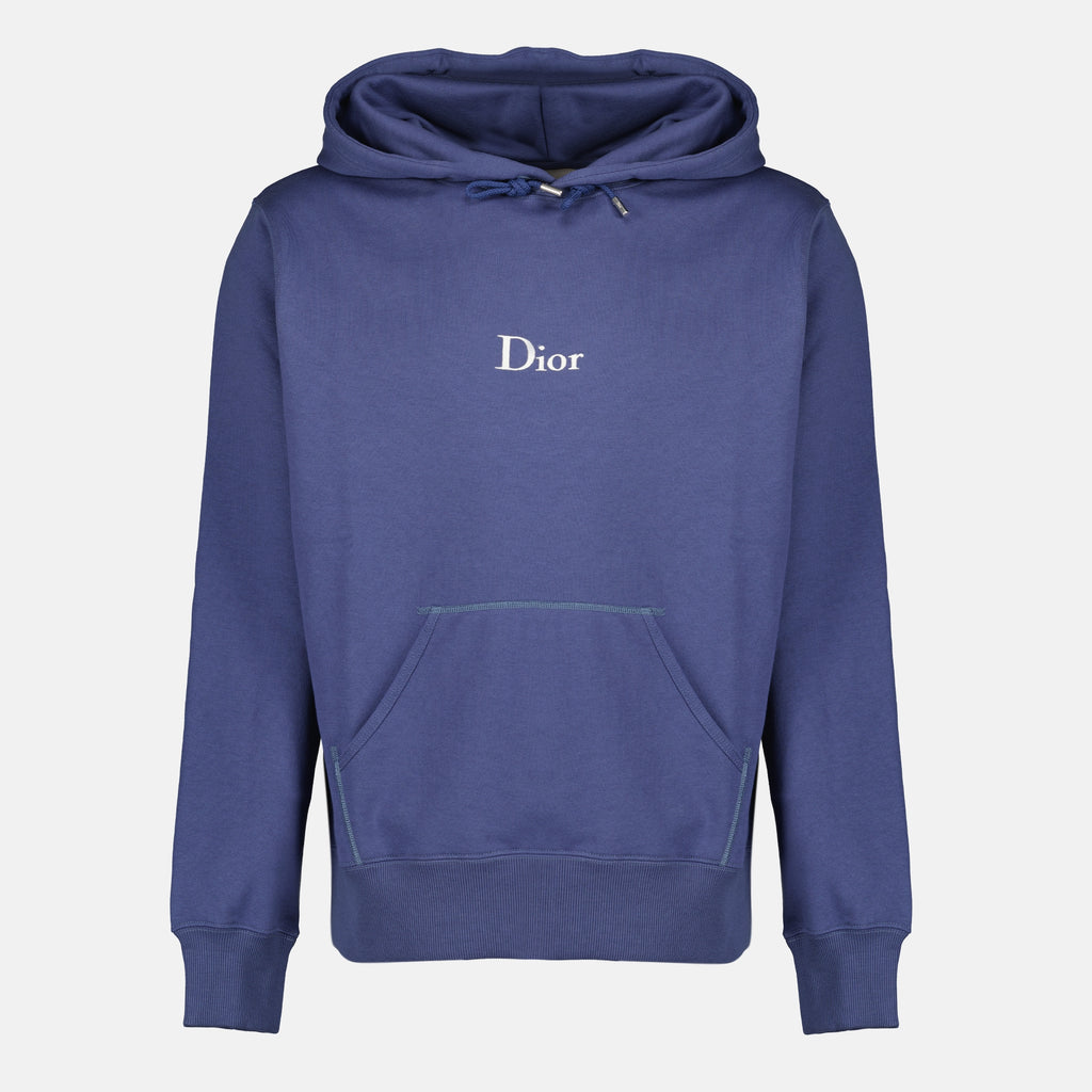 Sweatshirts Sweat à capuche brodé bleu marine Dior Bleu foncé Homme