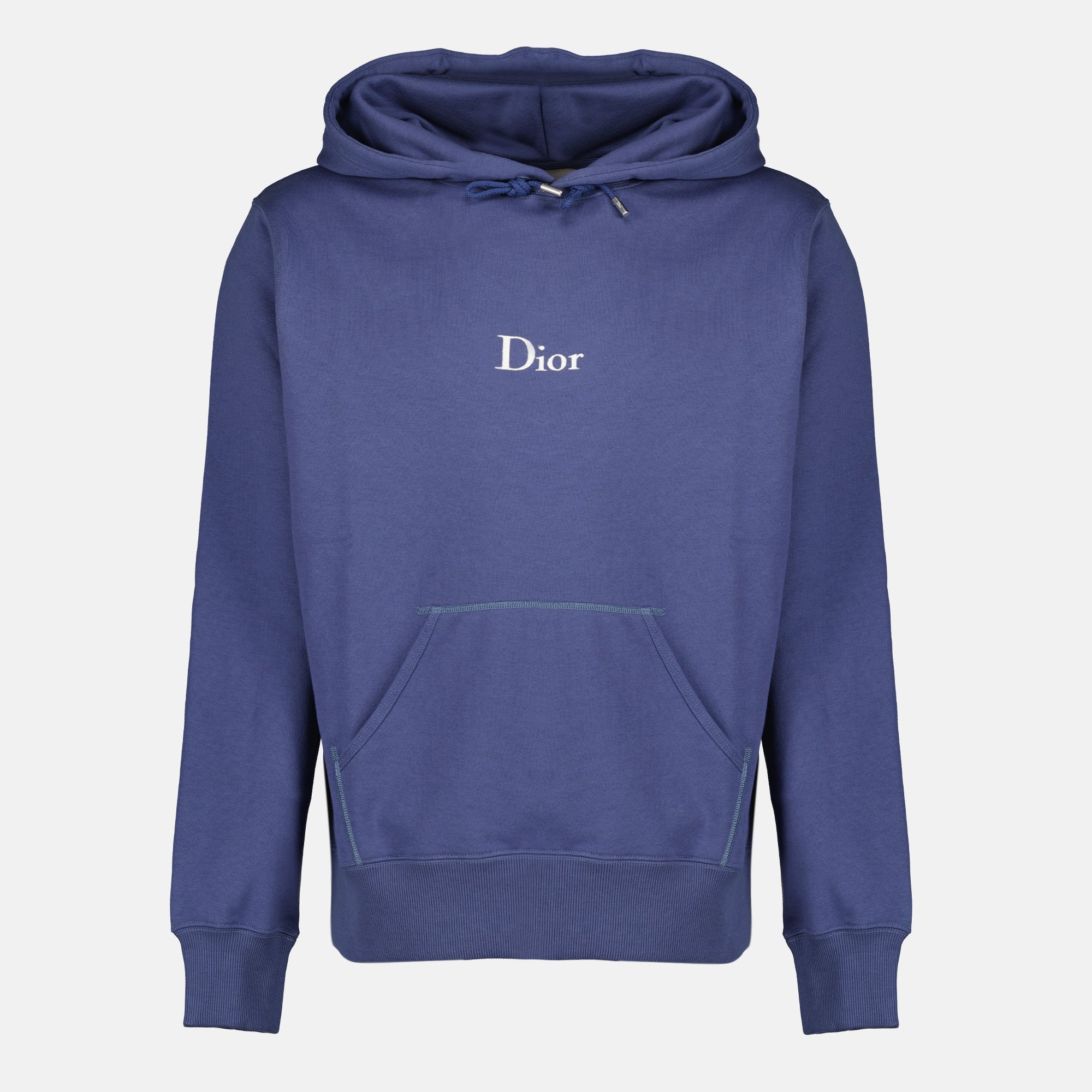 Sweatshirts Sweat à capuche brodé bleu marine Dior Bleu foncé Homme