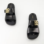Offene schuhe 4G Liquid Sandalen Givenchy Schwarz Femme