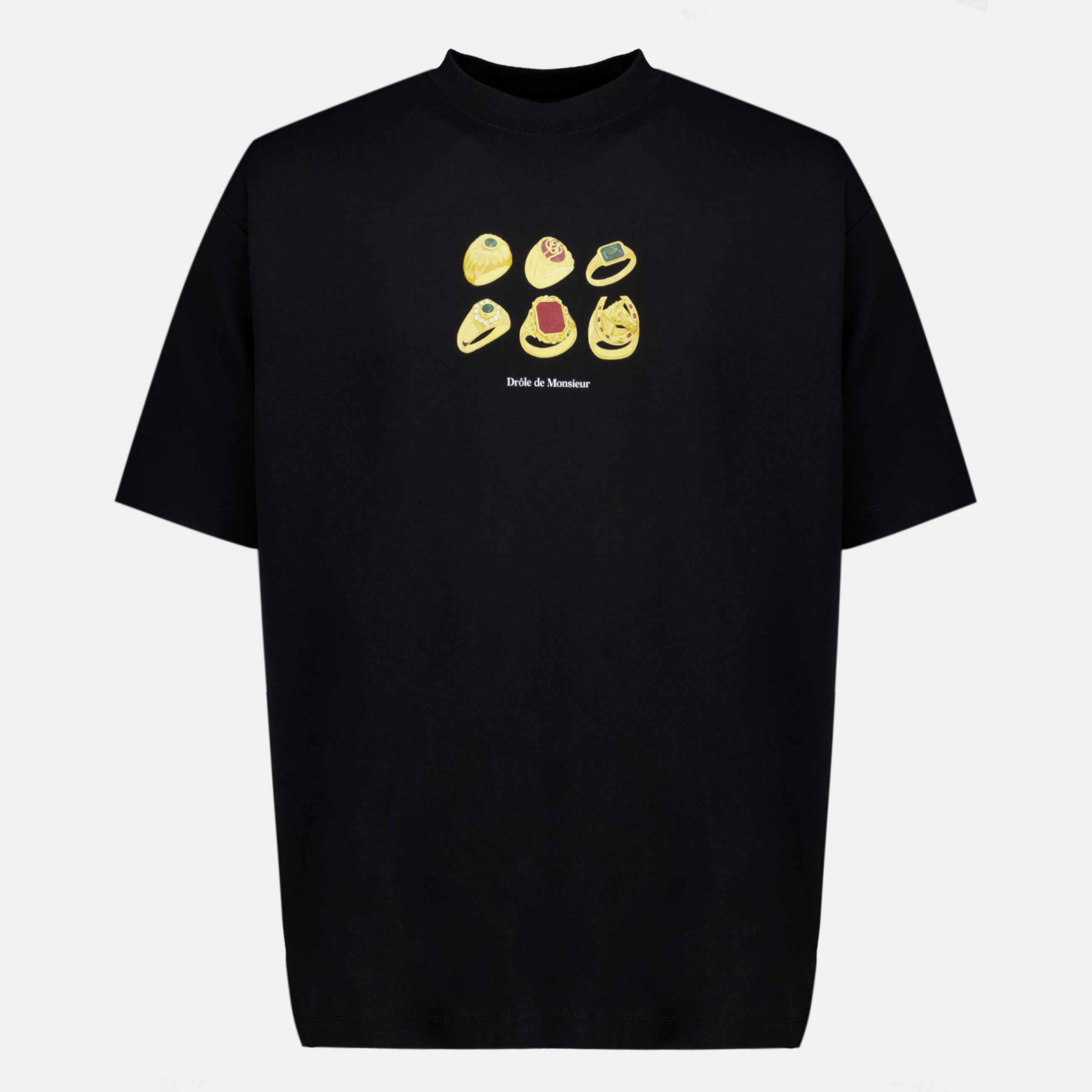 T-shirts ブラックリング Tシャツ Drole De Monsieur Noir Homme
