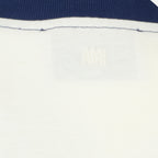 Image of the article White and blue cotton T-shirt by Ami PARIS for Unisex - Spring-Summer 2026 - Detailed view_2