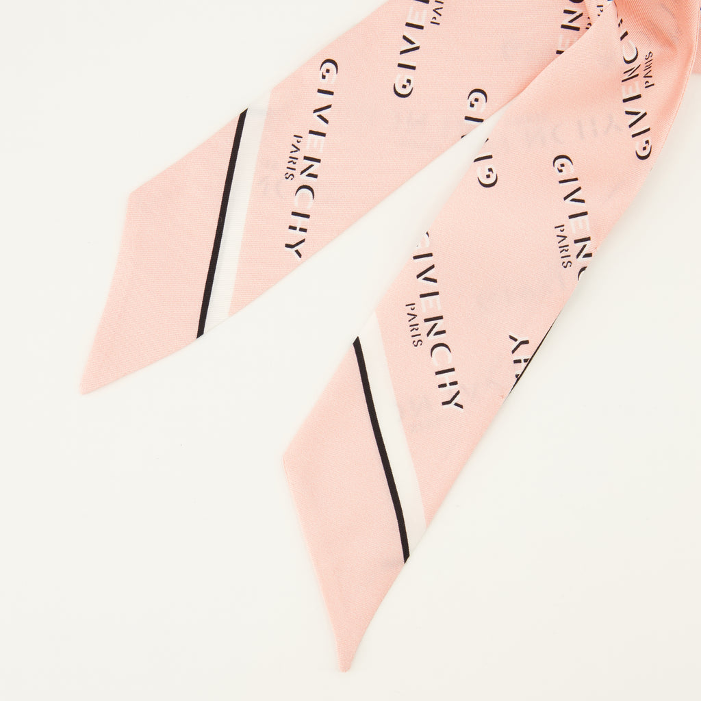 Écharpes, foulards et gants Bandeau en soie Shadow rose clair Givenchy Rose Femme