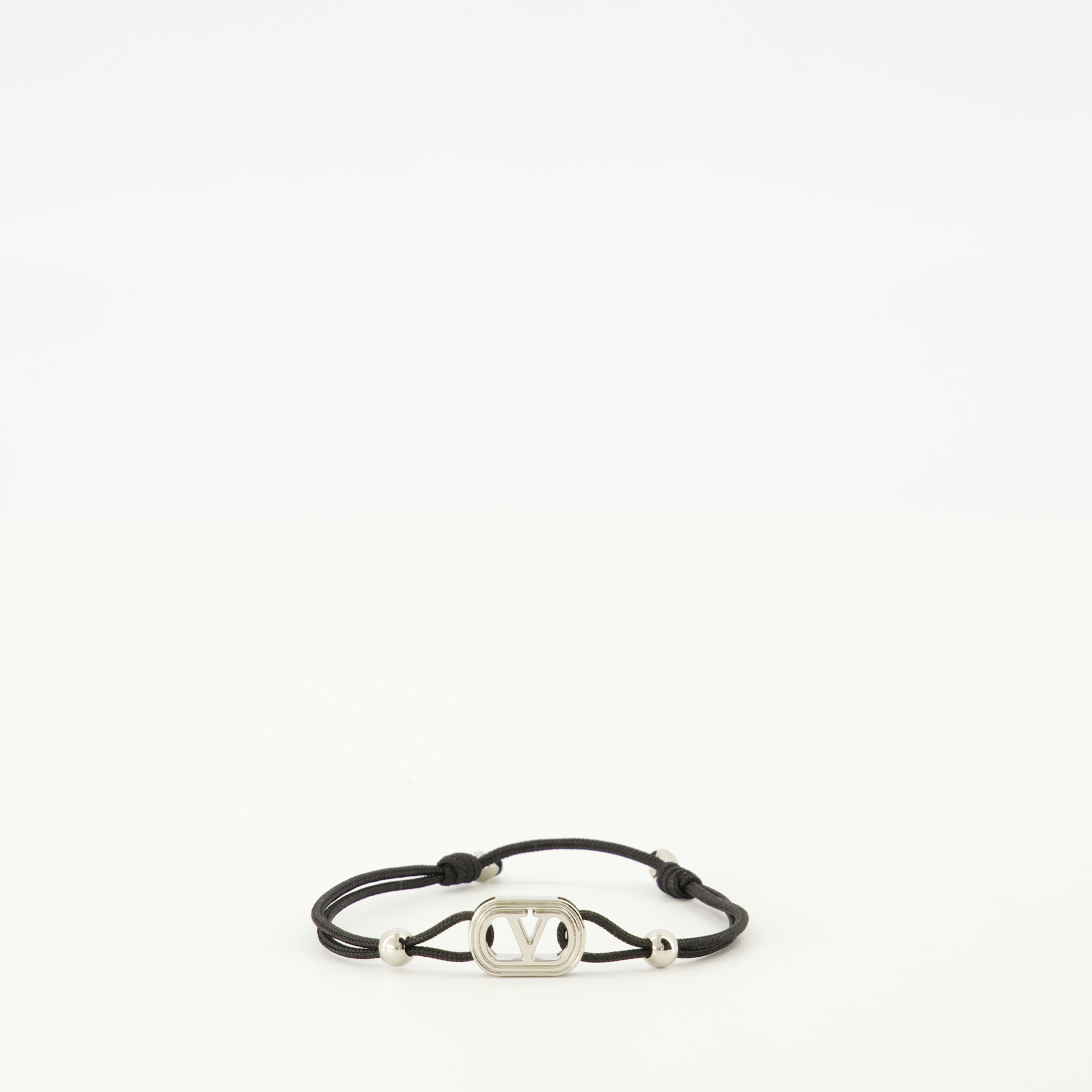 Image de l'article Bracelet VLogo cordon de la marque Valentino Garavani pour Homme - Saison Automne-Hiver 2025 - Vue de Face