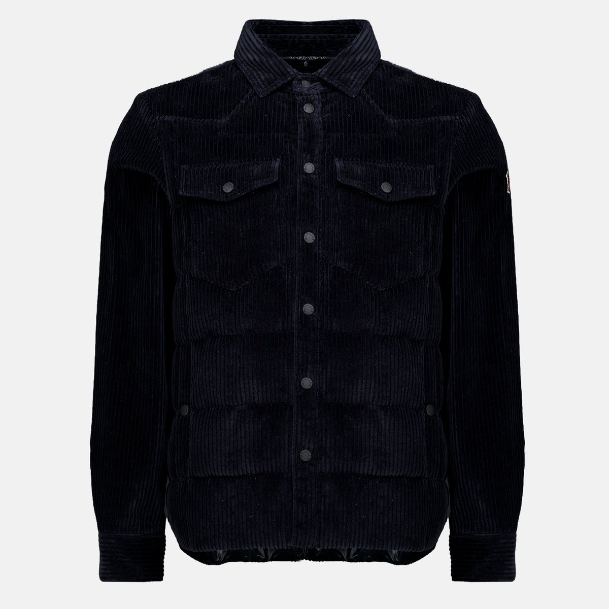 Vestes Surchemise en velours côtelé bleu marine Moncler Grenoble Bleu foncé Homme