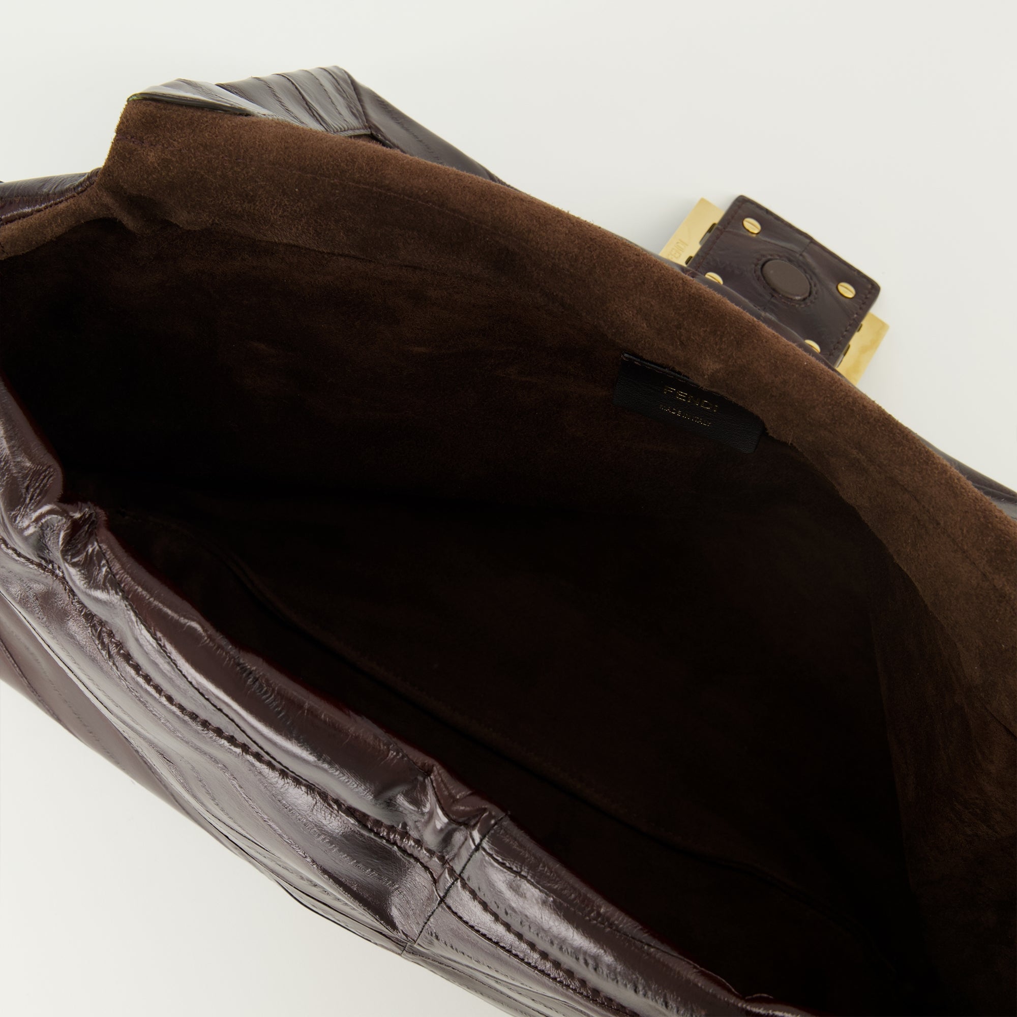 Image de l'article Sac Mamma Baguette en cuir marron de la marque Fendi pour Femme - Saison Automne-Hiver 2025 - Vue détaillée_3