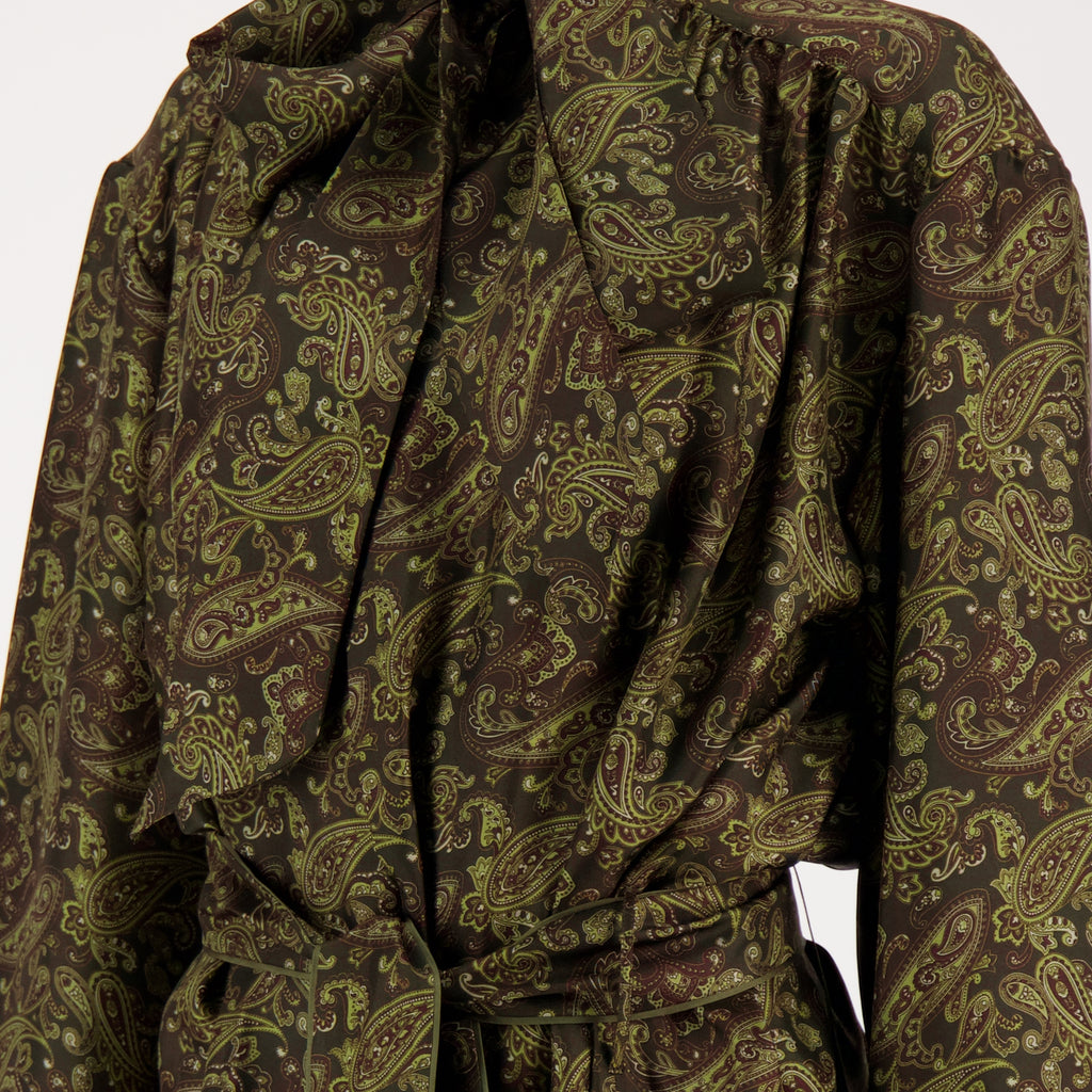 Tops Bow Blouse Saint Laurent Green Femme