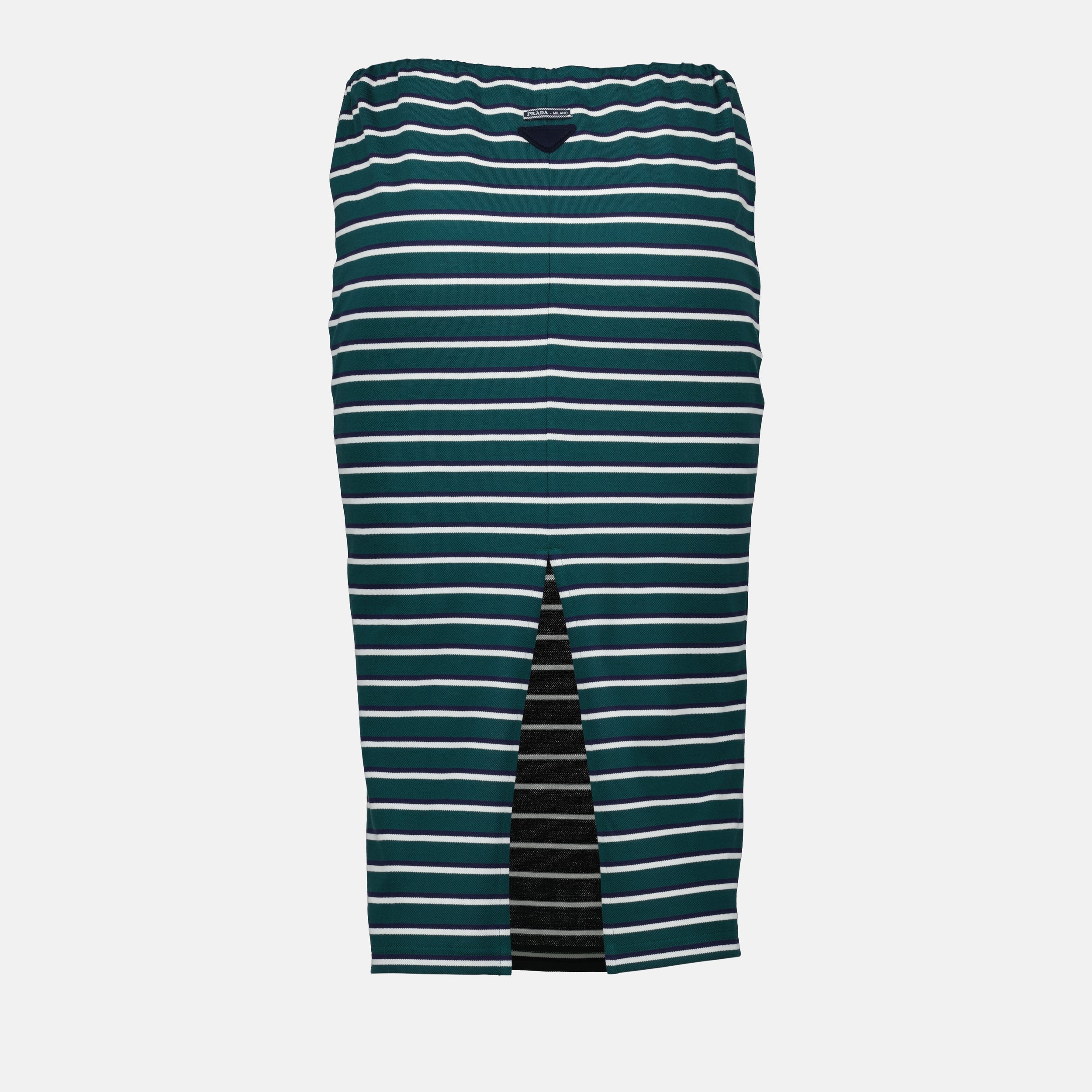 Jupes Jupe rayé Prada Vert Femme