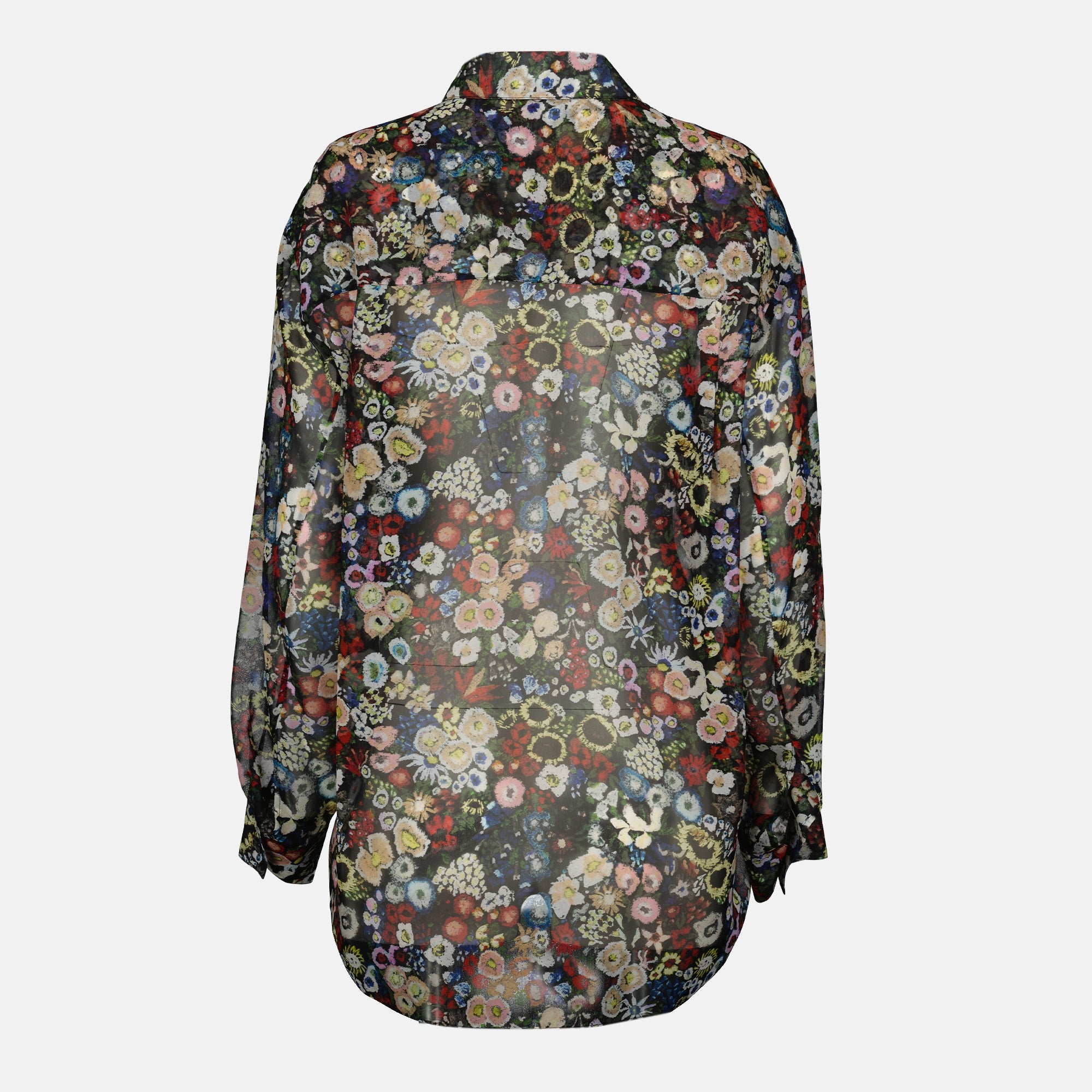 Imagem da camisa Goya com padrão da marca Khaite para Mulher - Temporada Primavera-Verão 2026 - Vista Costas