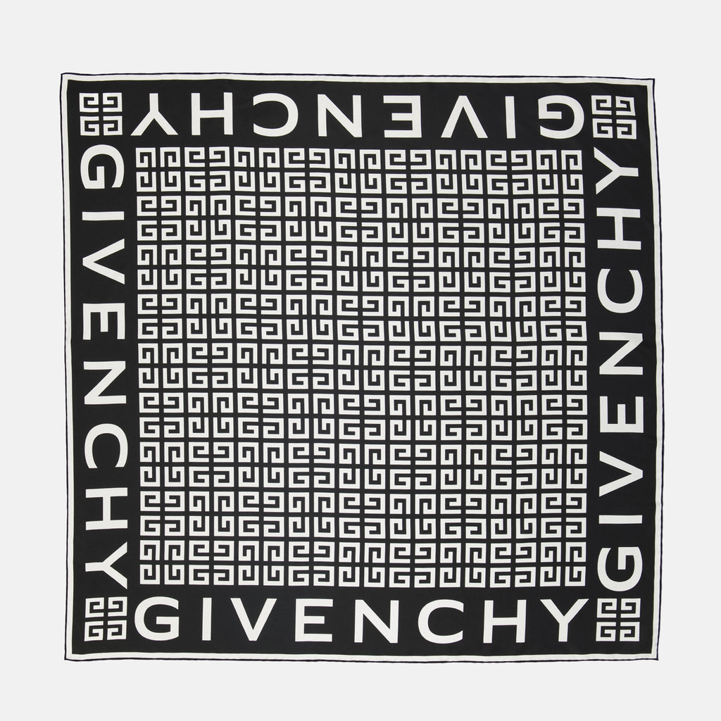 Écharpes, foulards et gants Carré 4G en soie Givenchy Noir Femme