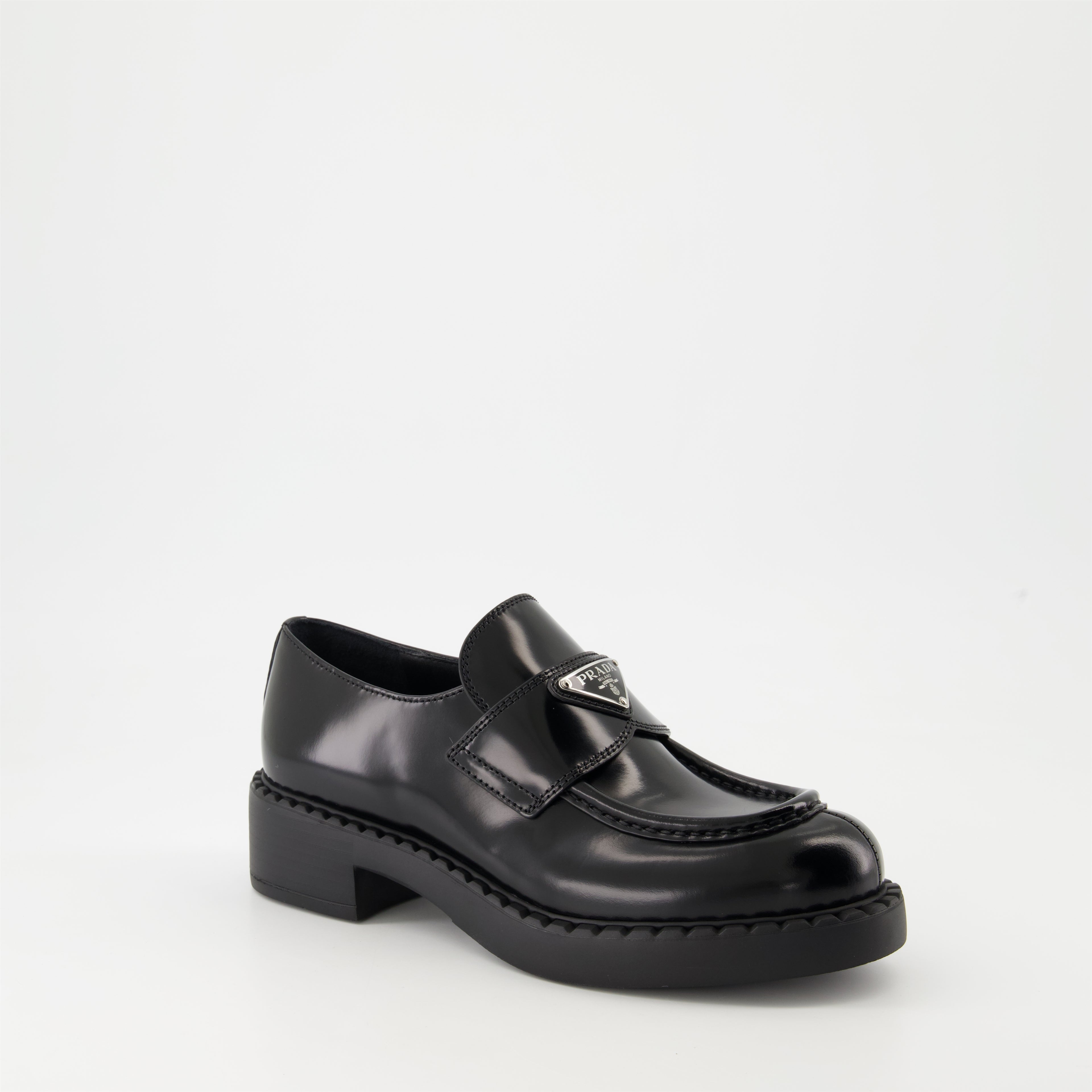 Mocassins Mocassins Chocolate Prada Noir Femme