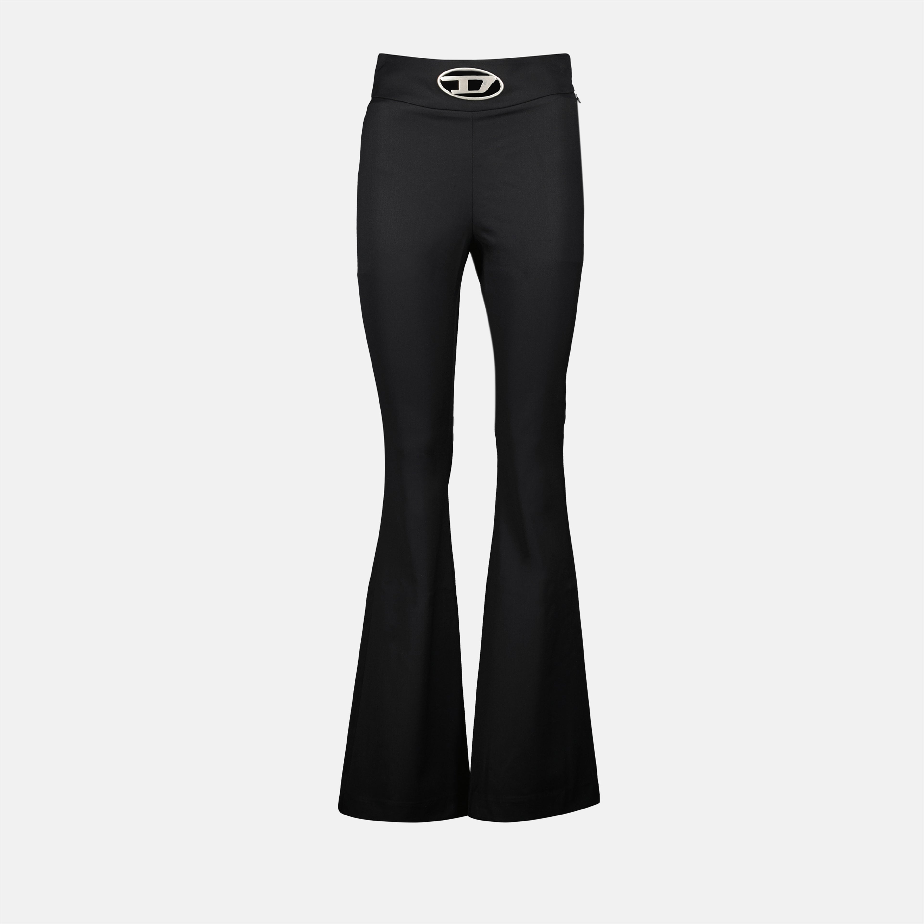 Pants P-Erseur Flared Trousers Diesel Black Femme