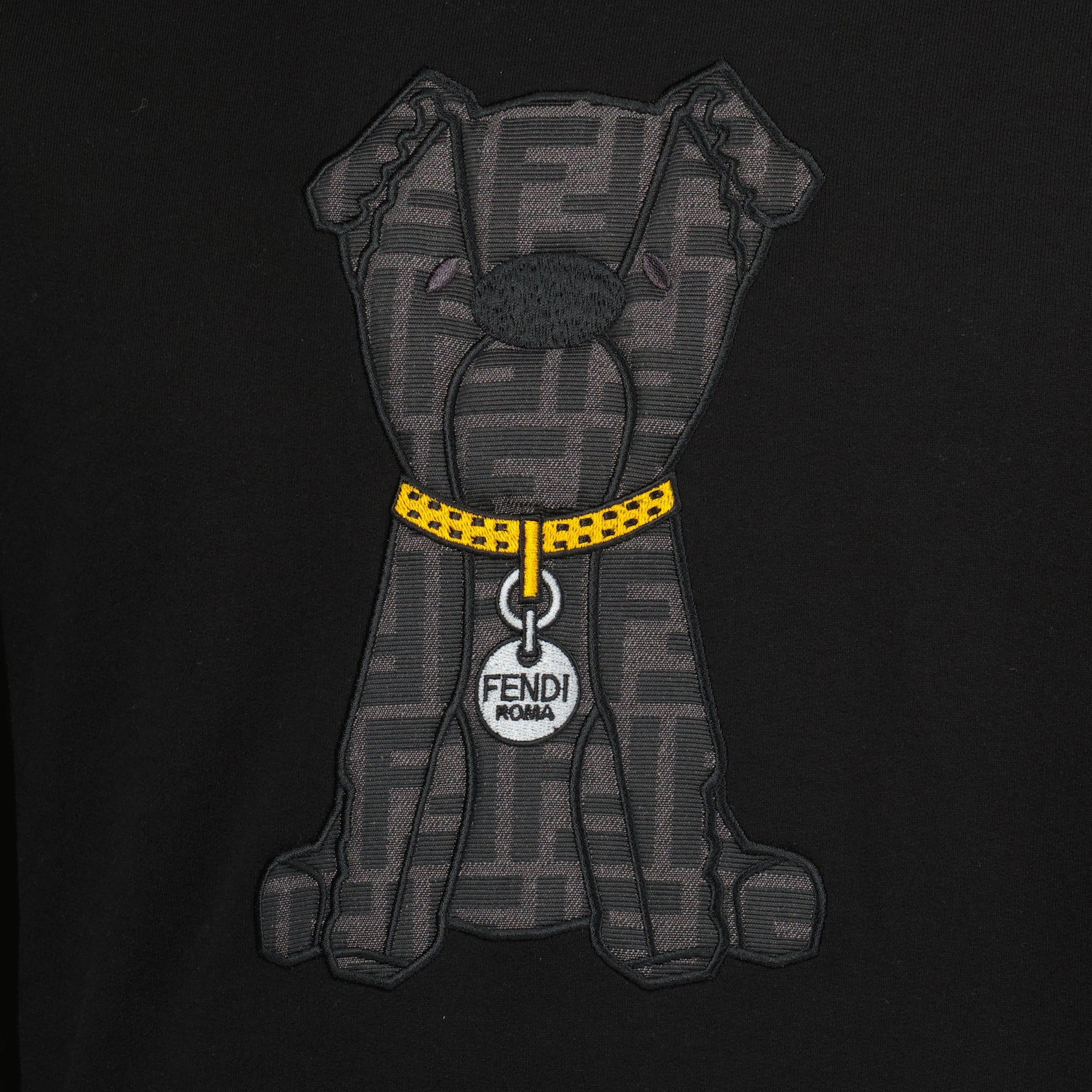 Image de l'article Sweat imprimé noir de la marque Fendi pour Homme - Saison Printemps-Été 2026 - Vue détaillée_1