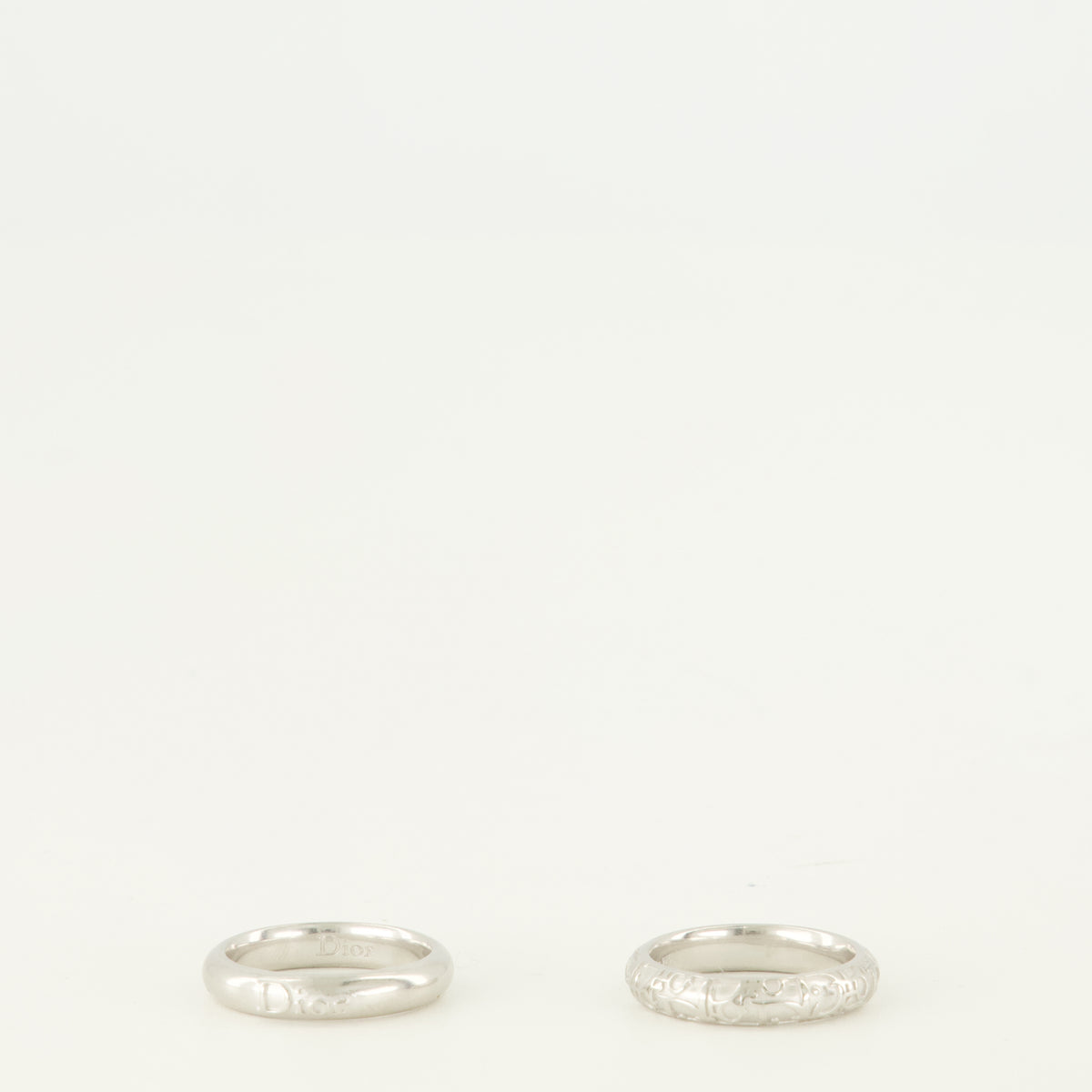 Bijoux Dior Oblique Ring Set Dior Argenté Homme