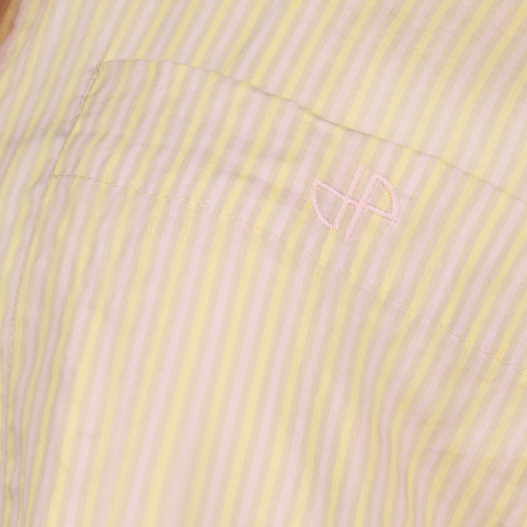Chemises Camicia in Sete Striata Oversize Beige Patou Rose Femme