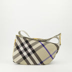 Borse a tracolla Borsa Shield a Quadri Burberry Beige Femme
