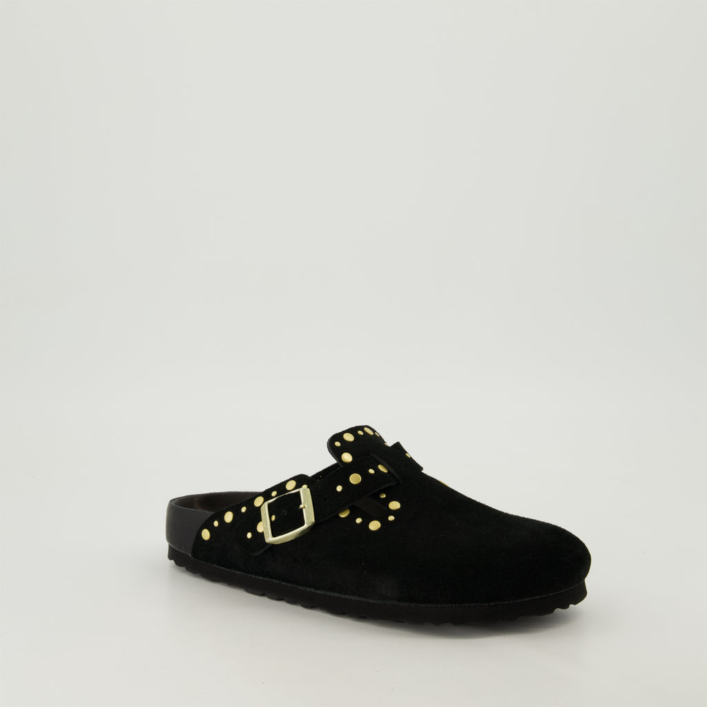 Chaussures ouvertes Mules Boston Birkenstock Noir Femme