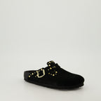 Chaussures ouvertes Mules Boston Birkenstock Noir Femme
