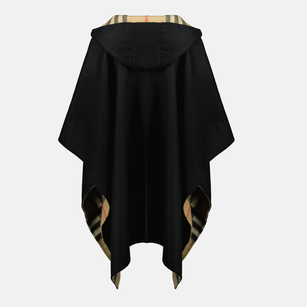 Image de l'article Cape en cachemire de la marque Burberry pour Unisex - Saison Automne-Hiver 2025 - Vue de Dos