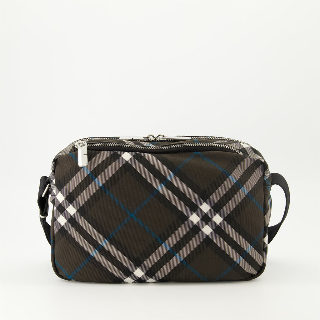 Borse a tracolla Borsa a Motivo Check Burberry Marrone Uomini