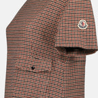 Vestidos Robe à carreaux Moncler Marrón Femme
