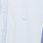 Imagem do artigo Camisa de algodão riscada azul claro da marca Dior para Homem - Temporada Primavera-Verão 2026 - Vista Detalhada_1