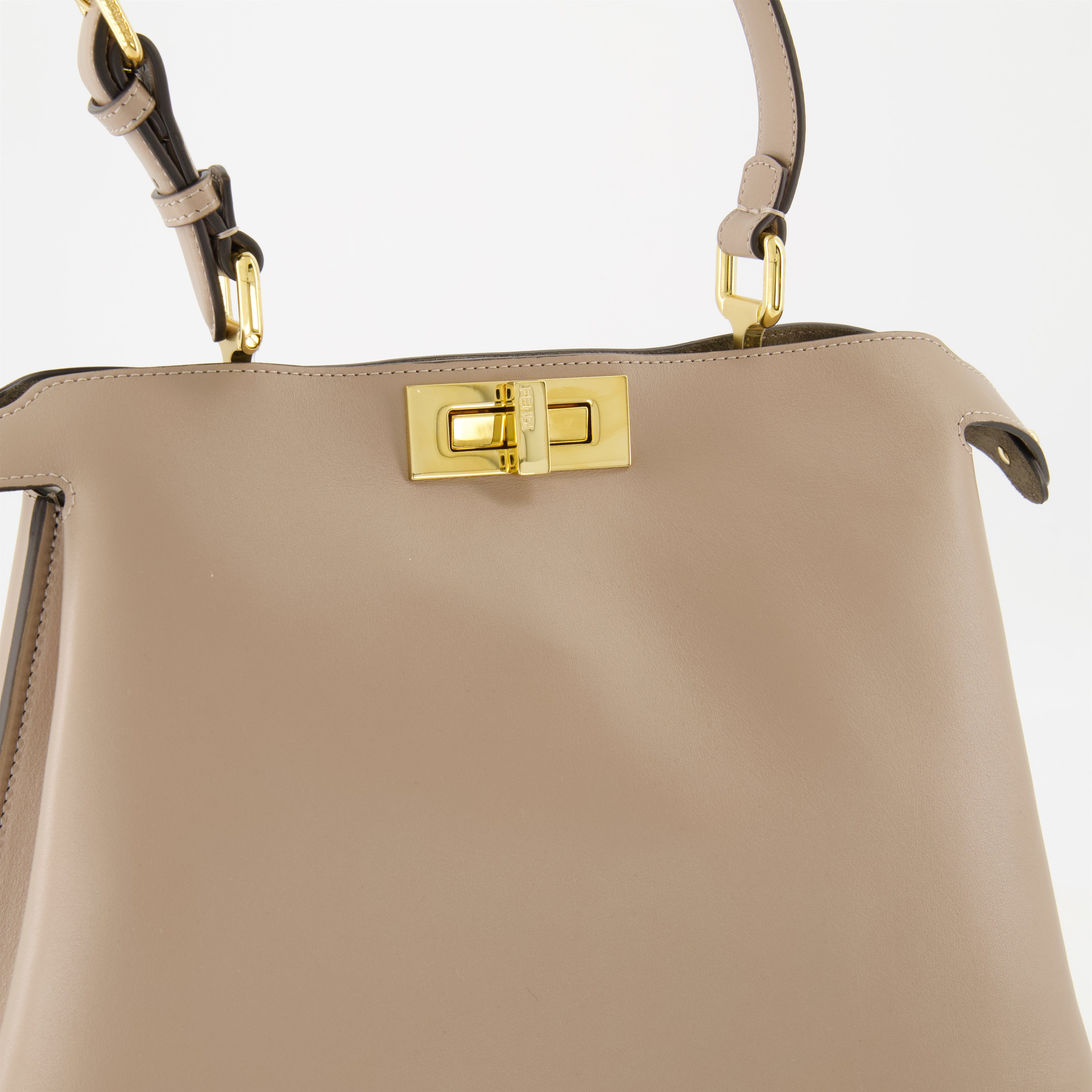 Bolsos de mano y al hombro Bolso Peekaboo Soft Medium Fendi Beige Femme