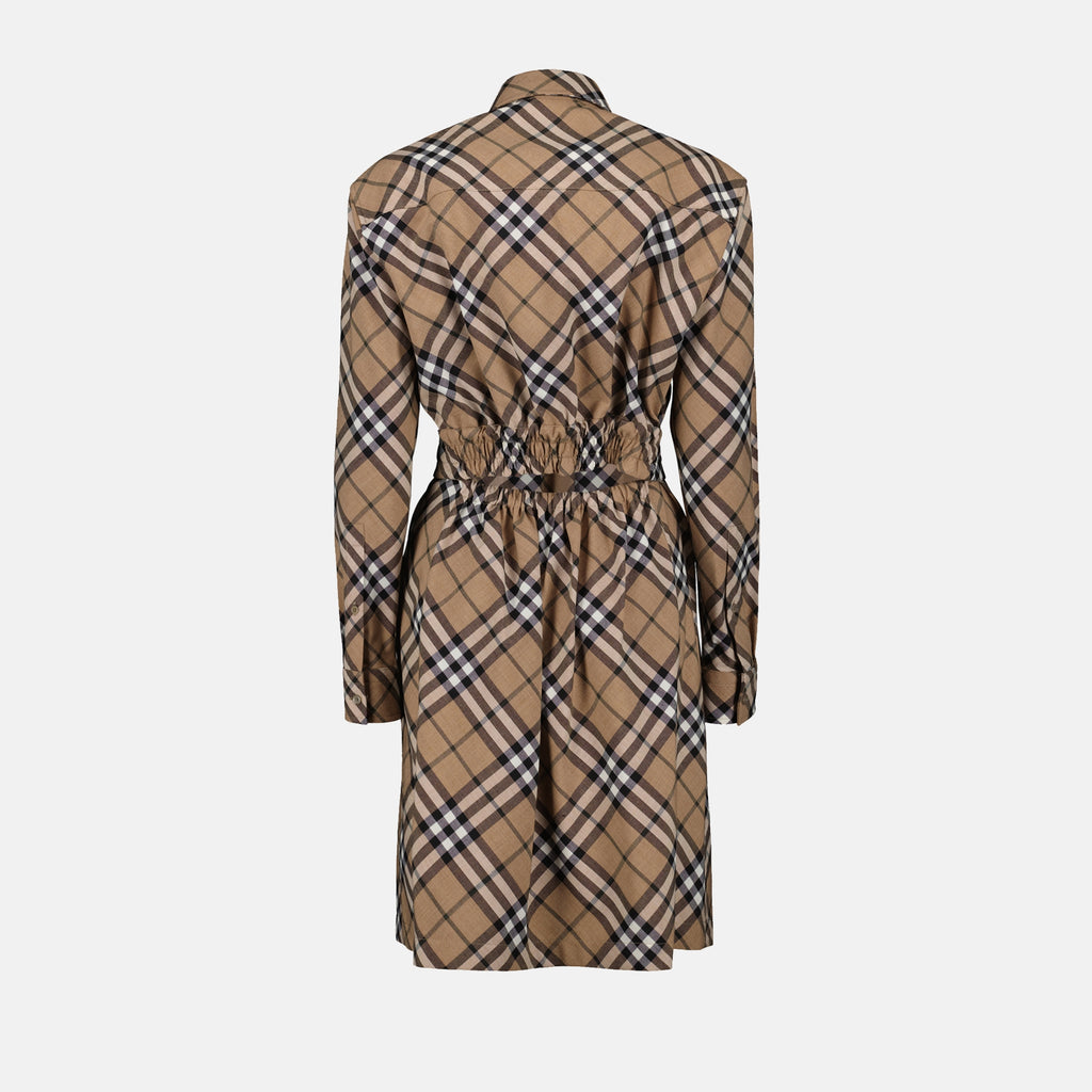 Dresses Checked Shirt Dress Burberry Beige Femme