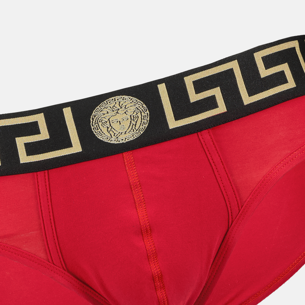 アンダーウェア・ホームウェア Slip Greca Versace 赤 Homme