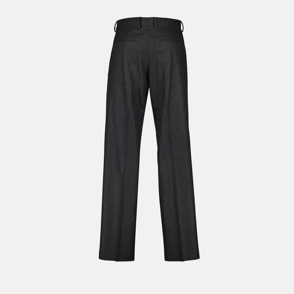 Calças Calças de Cachemira Fendi Cinza Homme