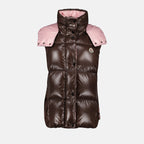 Vestes Doudoune Luzule sans manches Moncler Marron Femme