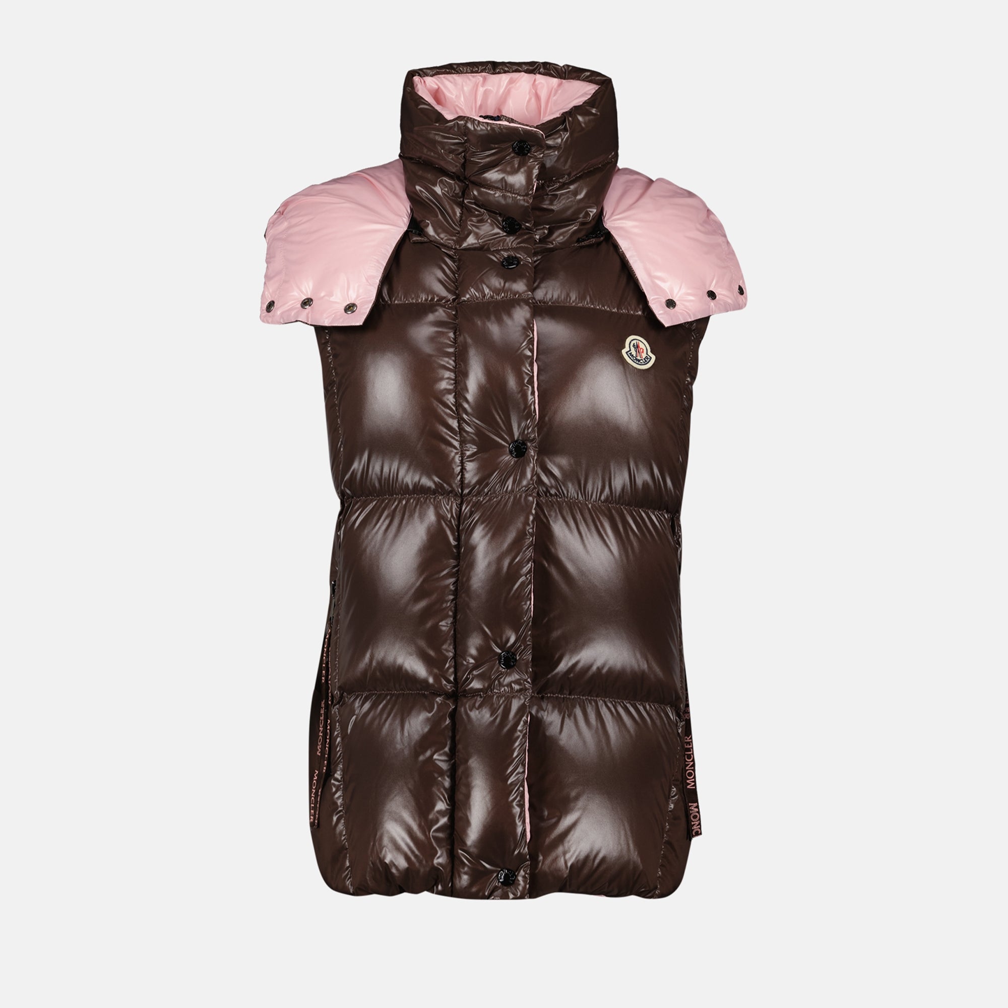 Vestes Doudoune Luzule sans manches Moncler Marron Femme