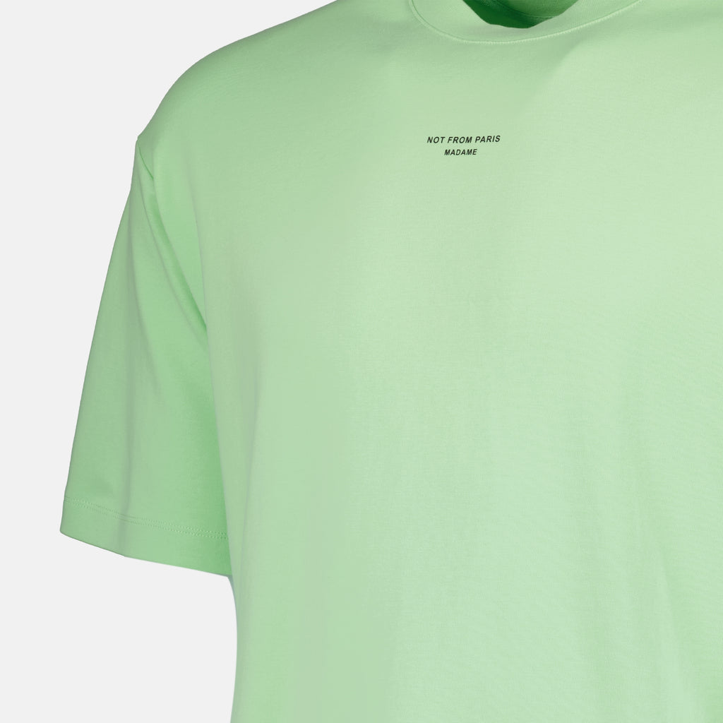 Camisetas Camiseta Clásica con Eslogan Drole De Monsieur Verde Homme