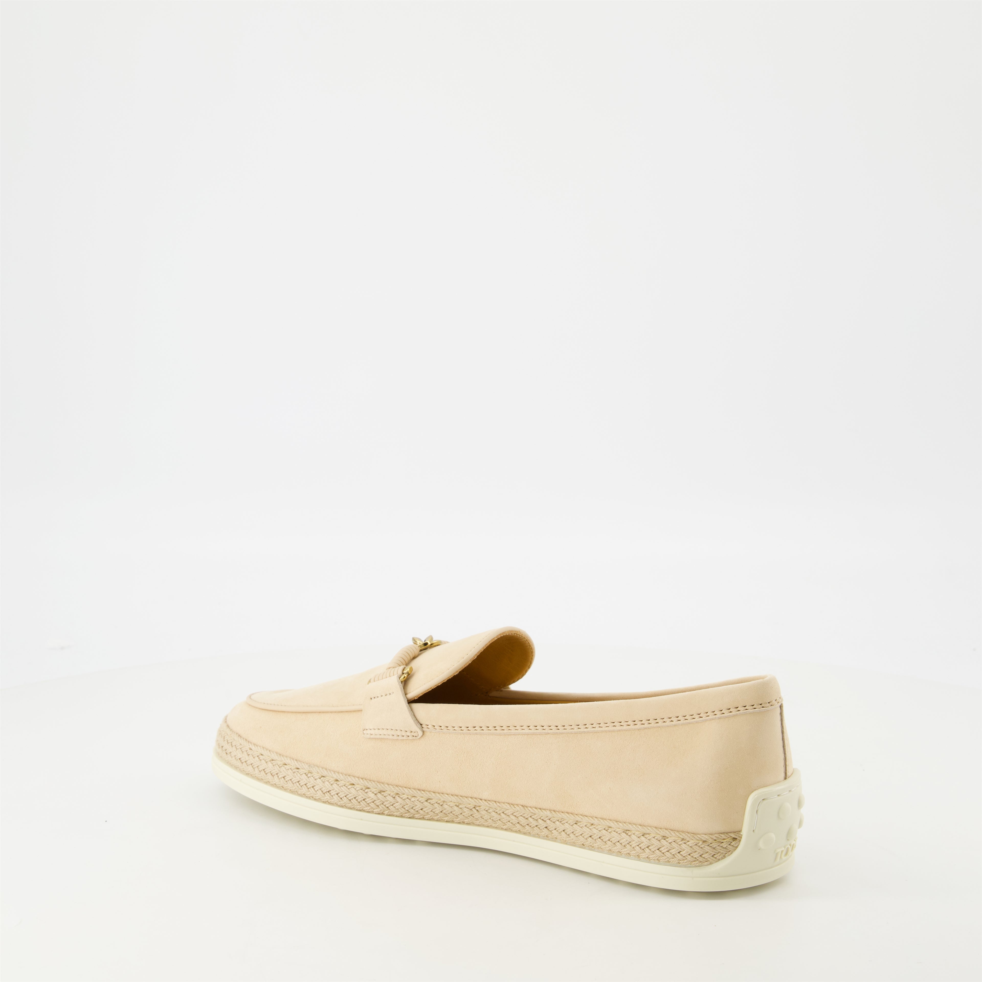 Mocassins Mocassins en cuir velours Tod's Beige Femme