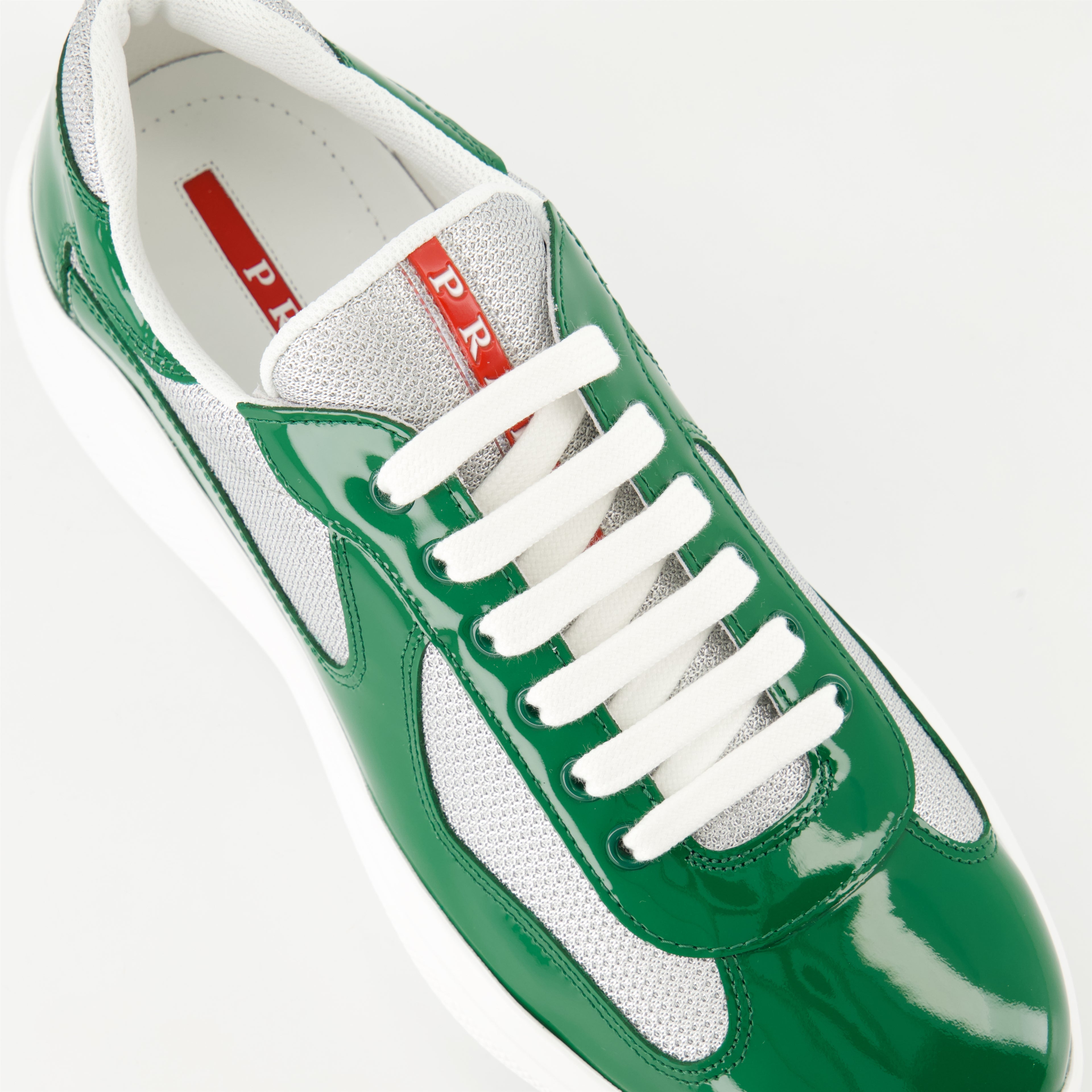 Baskets Baskets America's Cup Prada Vert Homme