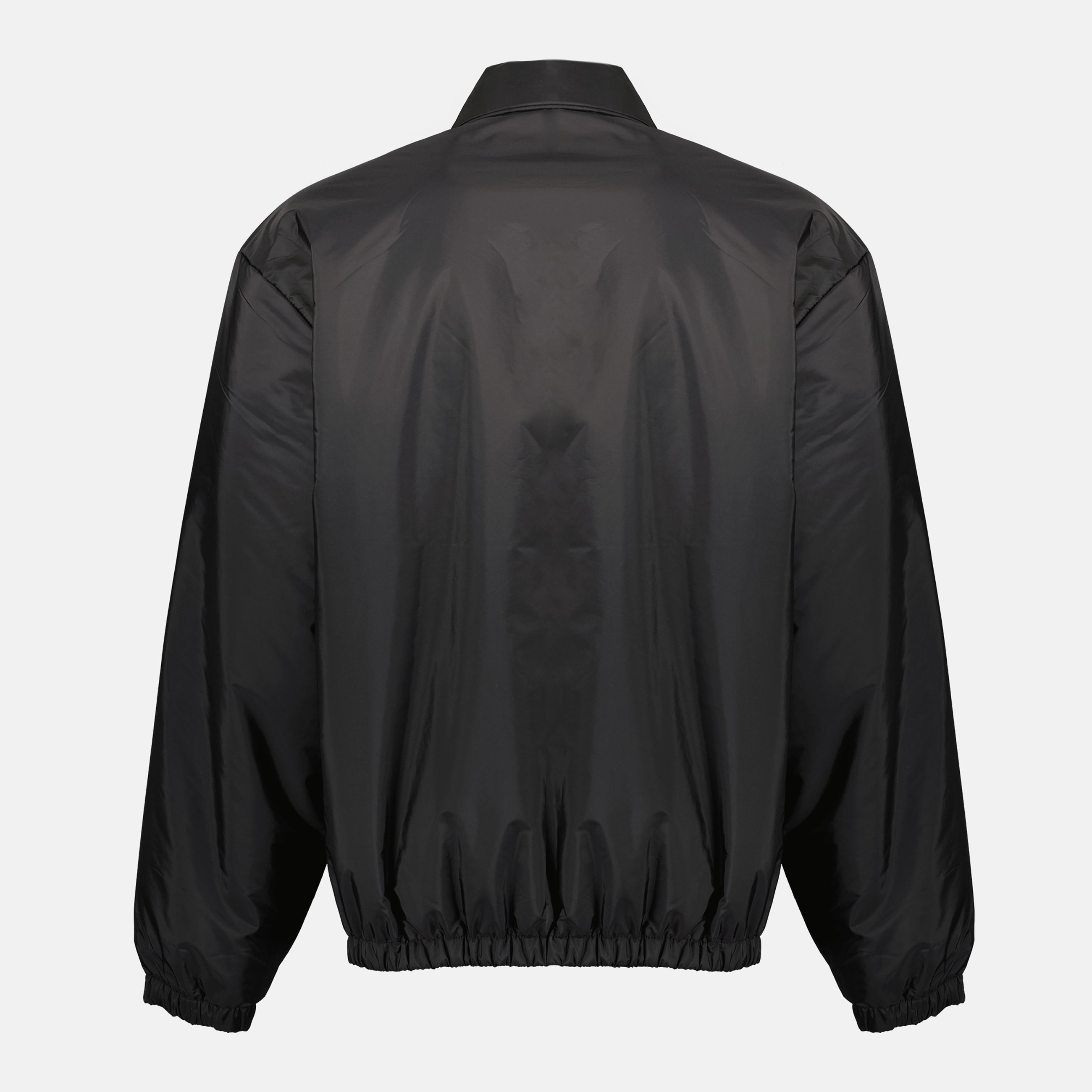 Image de l'article Blouson en Re-Nylon noir de la marque Prada pour Homme - Saison Printemps-Été 2026 - Vue de Dos