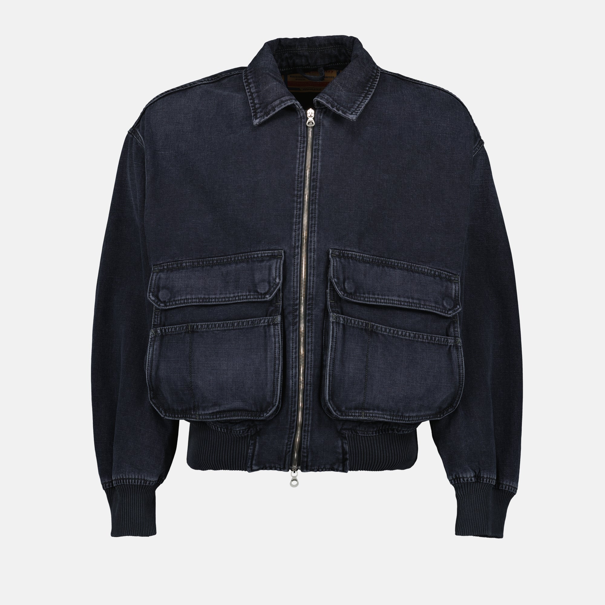 Jackets D-Kurz Denim Bomber Diesel Black Unisex