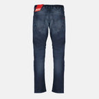 Image de l'article Jean D-Krooley-B 2032 en denim bleu de la marque Diesel pour Homme - Saison Printemps-Été 2026 - Vue de Dos