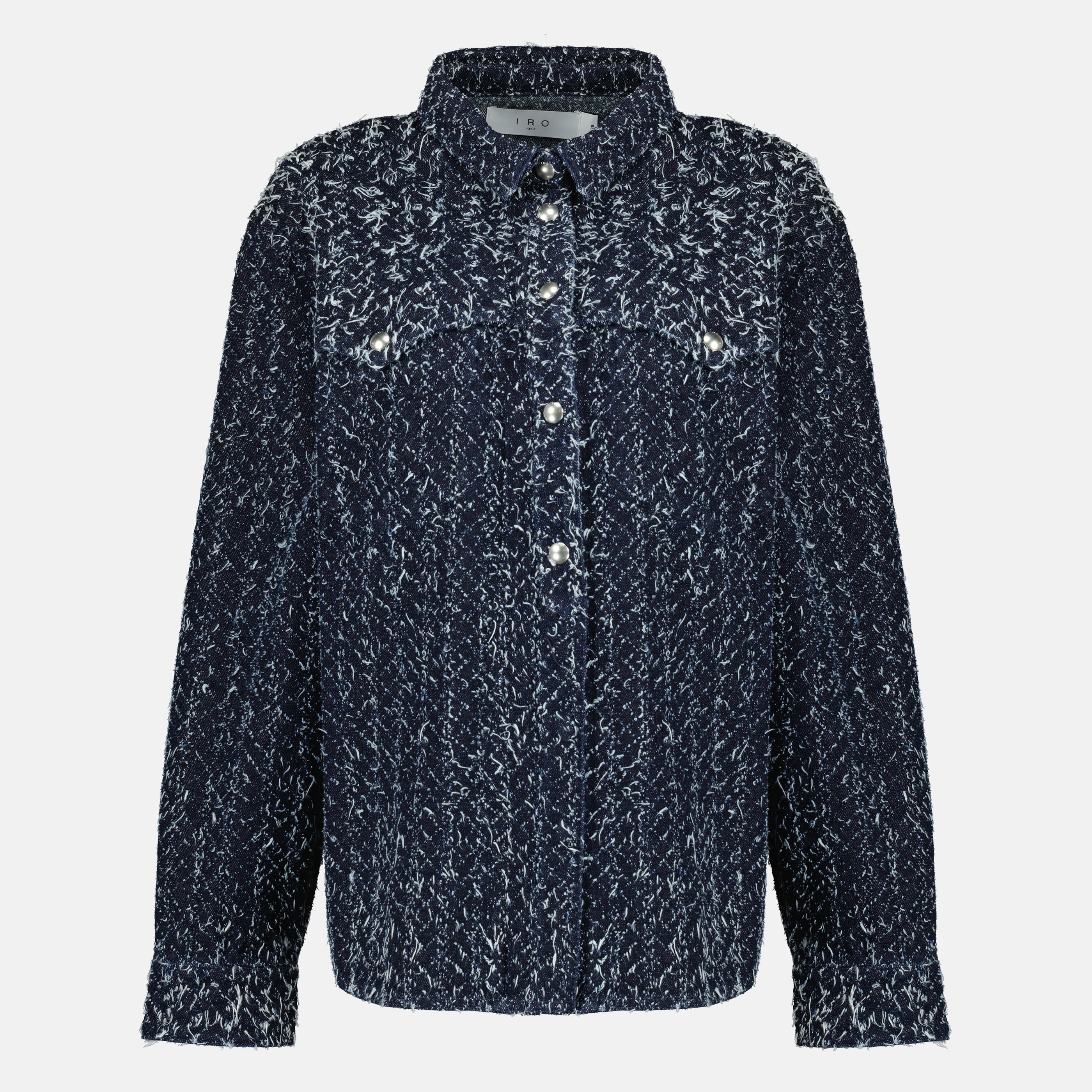 Vestes Surchemise en denim bouclé bleu foncé Iro Bleu foncé Femme