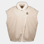 Vestes Wendbare 2-in-1 Chardonneret Teddy Daunenjacke Moncler Beige Femme