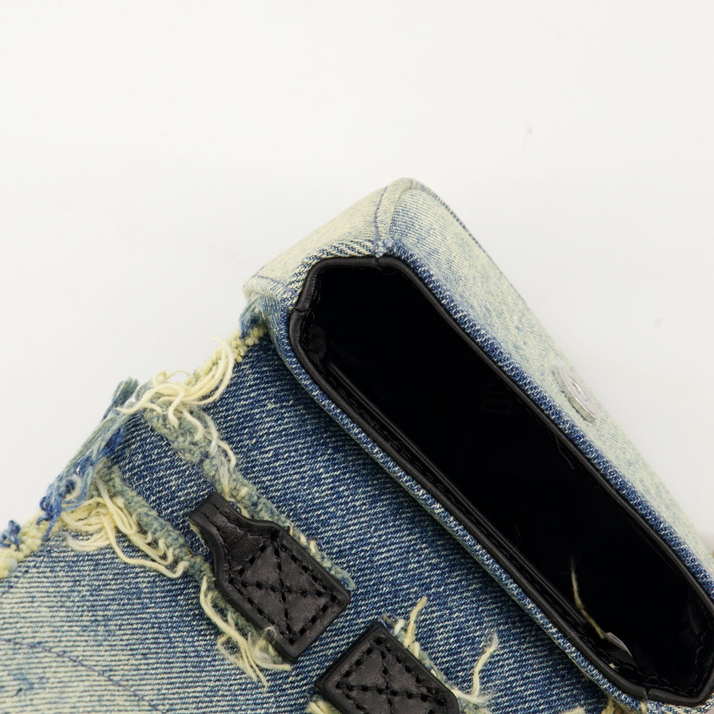 Sacs bandoulière Sac 1DR XS en jean à strass Diesel Bleu Femme