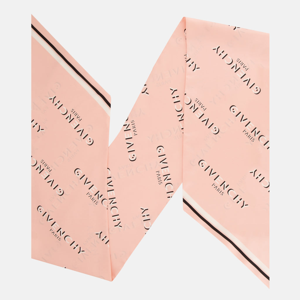 Écharpes, foulards et gants Maxi bandeau en soie Shadow rose clair Givenchy Rose Femme