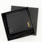 Kleine lederwaren Portefeuilles Tiny Cassandre East/West Saint Laurent Schwarz Homme