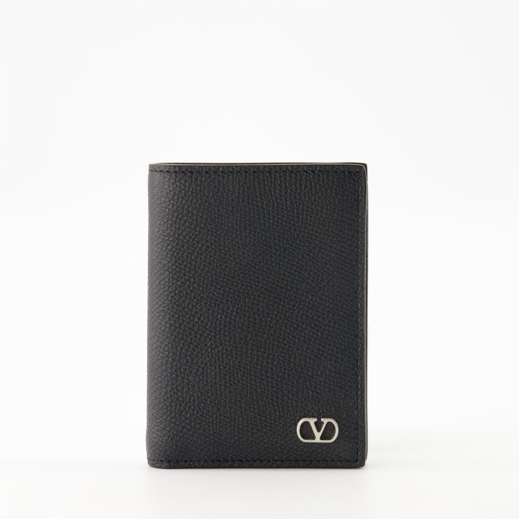 Small leather goods VLogo Vertical Wallet Valentino Garavani Black Homme