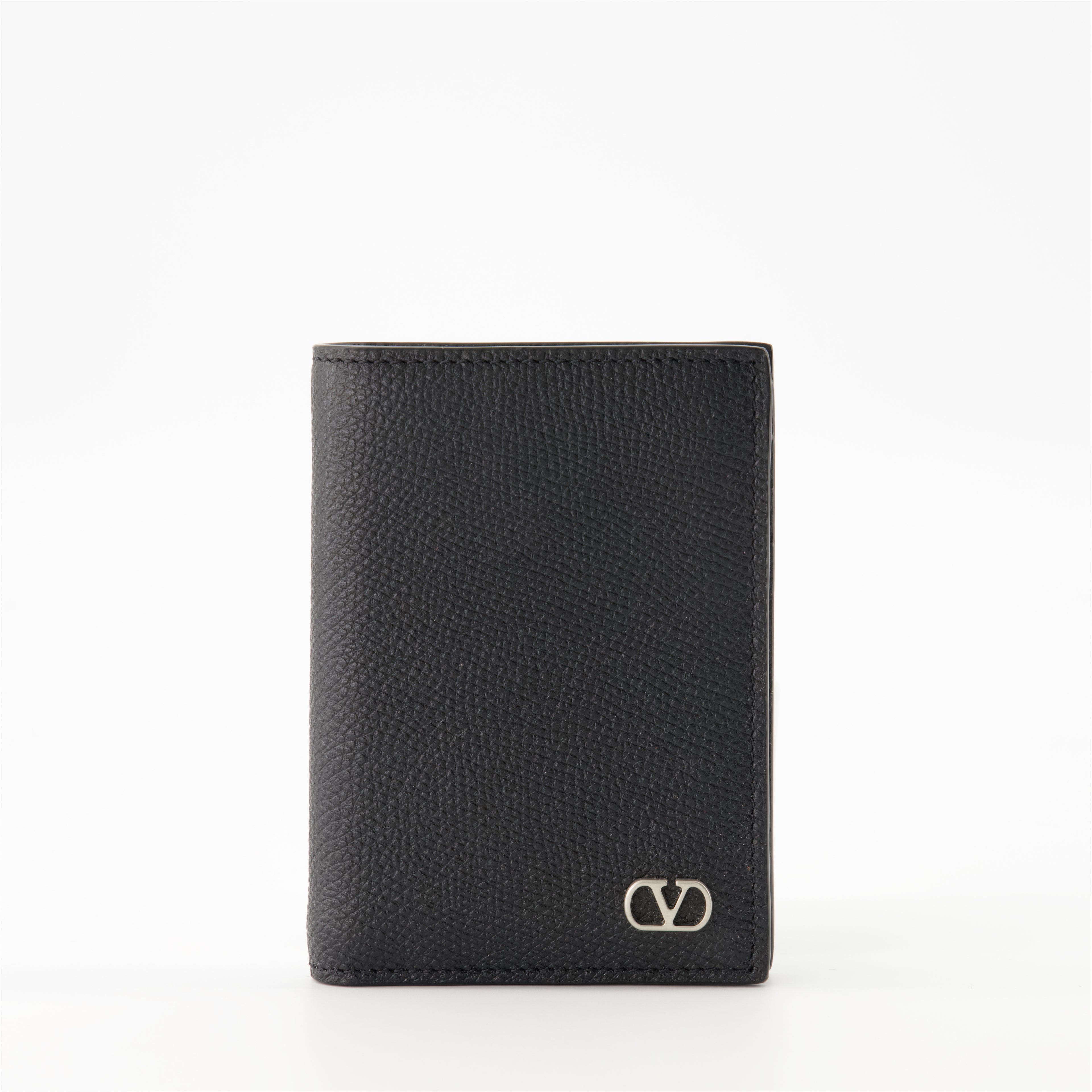 Small leather goods VLogo Vertical Wallet Valentino Garavani Black Homme